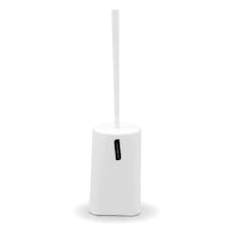 6 Piece Bathroom Accessories Set - White Plastic - view 3