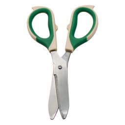 Metal Kitchen Shears with Cover - Green & Beige - view 3