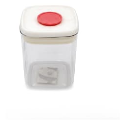 Food Storage Container - Clear with Beige Lid - view 2
