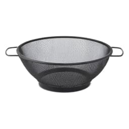 Black Stainless Steel Mesh Colander with Handles - view 2
