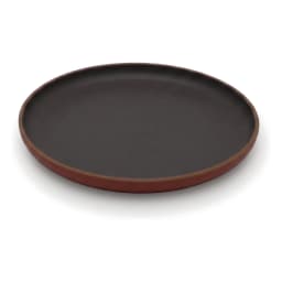 Melamine Plate Two-Tone Black & Brown - view 2