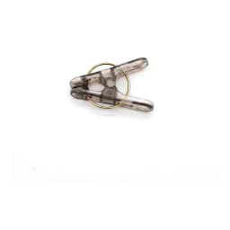 Plastic Hanging Clips with Ring - Dark Grey, 24 Pcs - view 2