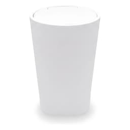 6 Piece Bathroom Accessories Set - White Plastic - view 2