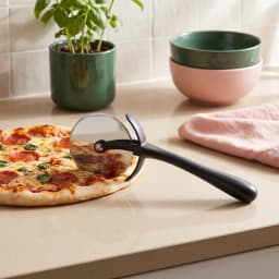 Metal Pizza Cutter Wheel - Black Handle - view 1