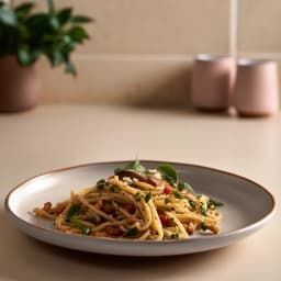 Melamine Plate Round - Beige with Orange Rim - view 1
