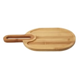 Wood Serving Board with Handle - Oval - view 3